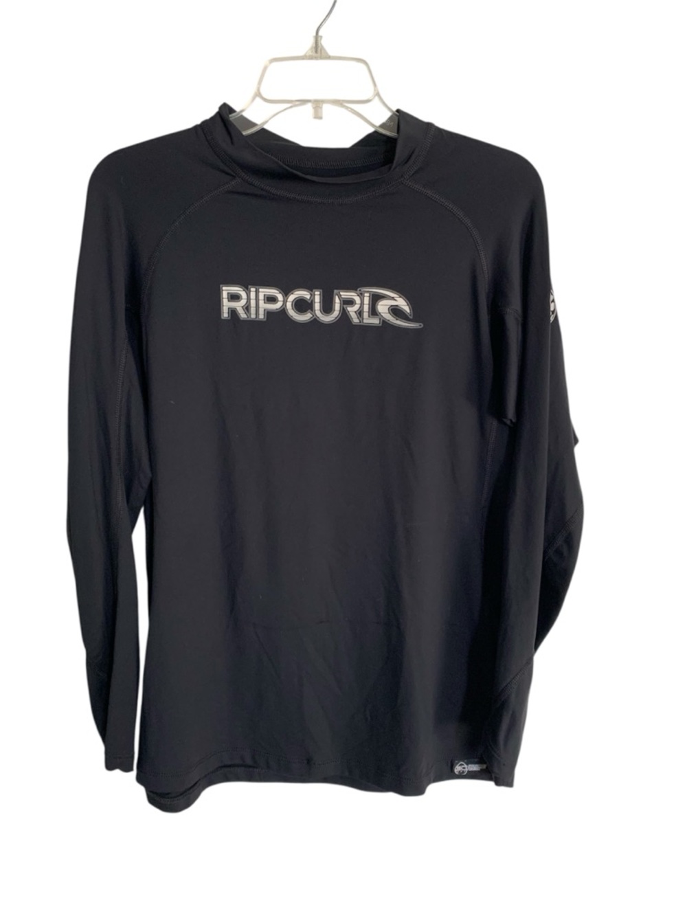 Rip Curl Black UPF50+ Long Sleeve Swim Top